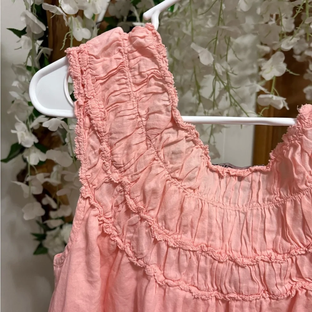 J. Crew Rosalie Smocked Pink Cotton Voile Blouse💗